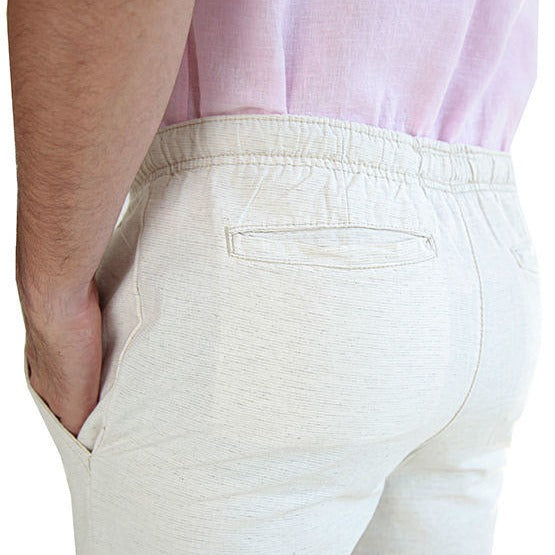 Calça Jogger Linho Natural